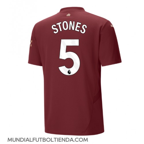 Camiseta Manchester City John Stones #5 Tercera Equipación Replica 2024-25 mangas cortas